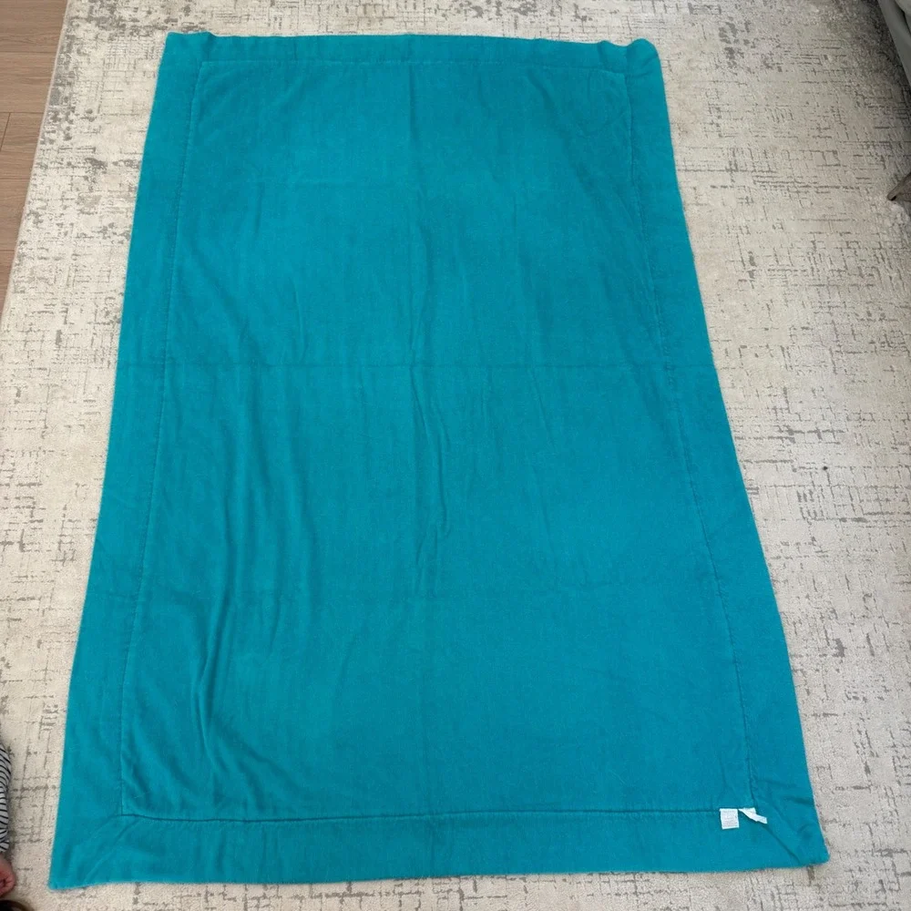Lilly Pulitzer Pink Floral Teal Border Cotton Beach Towel Blanket Embroidered 72